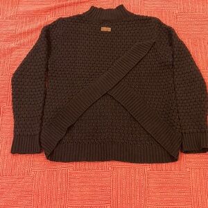 Element wm’s med Black knitted criss cross knit Sweater